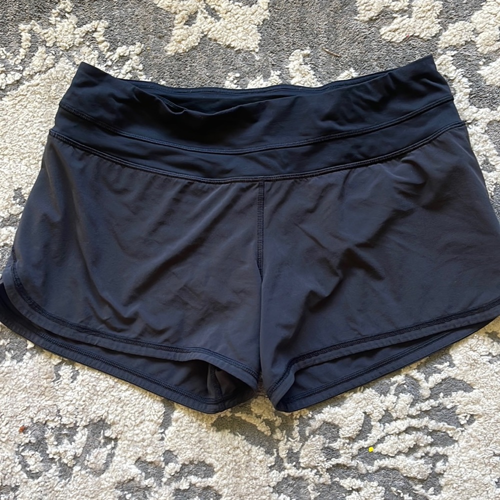 Lululemon 4” inseam black running shorts